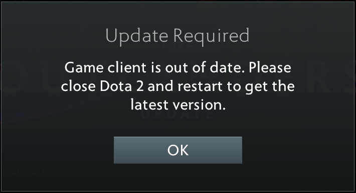 Outdated version warning